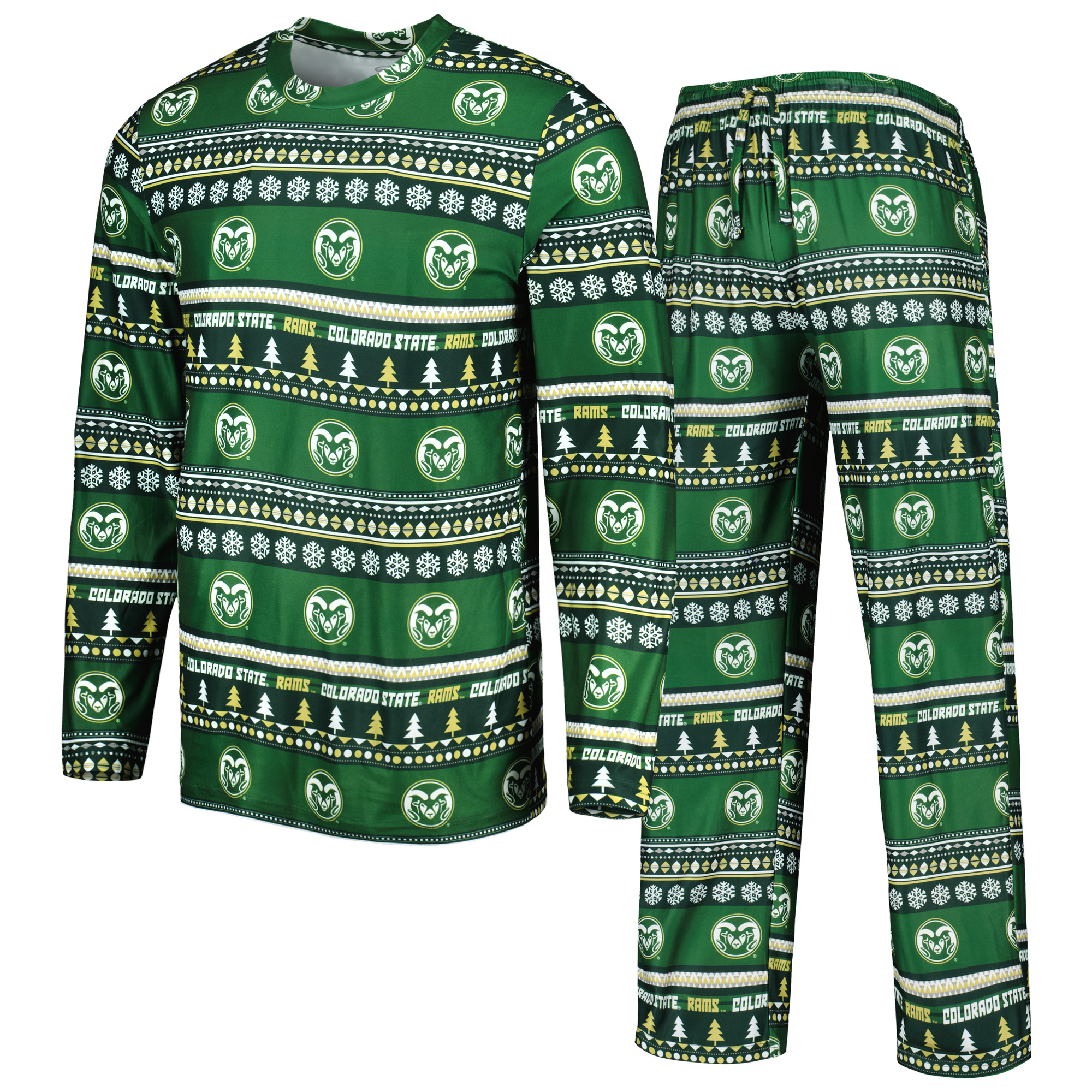 Men’s Concepts Sport Green Colorado State Rams Swivel Long Sleeve Top & Pants Sleep Set Men’s Concepts Sport Green Colorado State Rams Swivel Long Sleeve Top & Pants Sleep Set