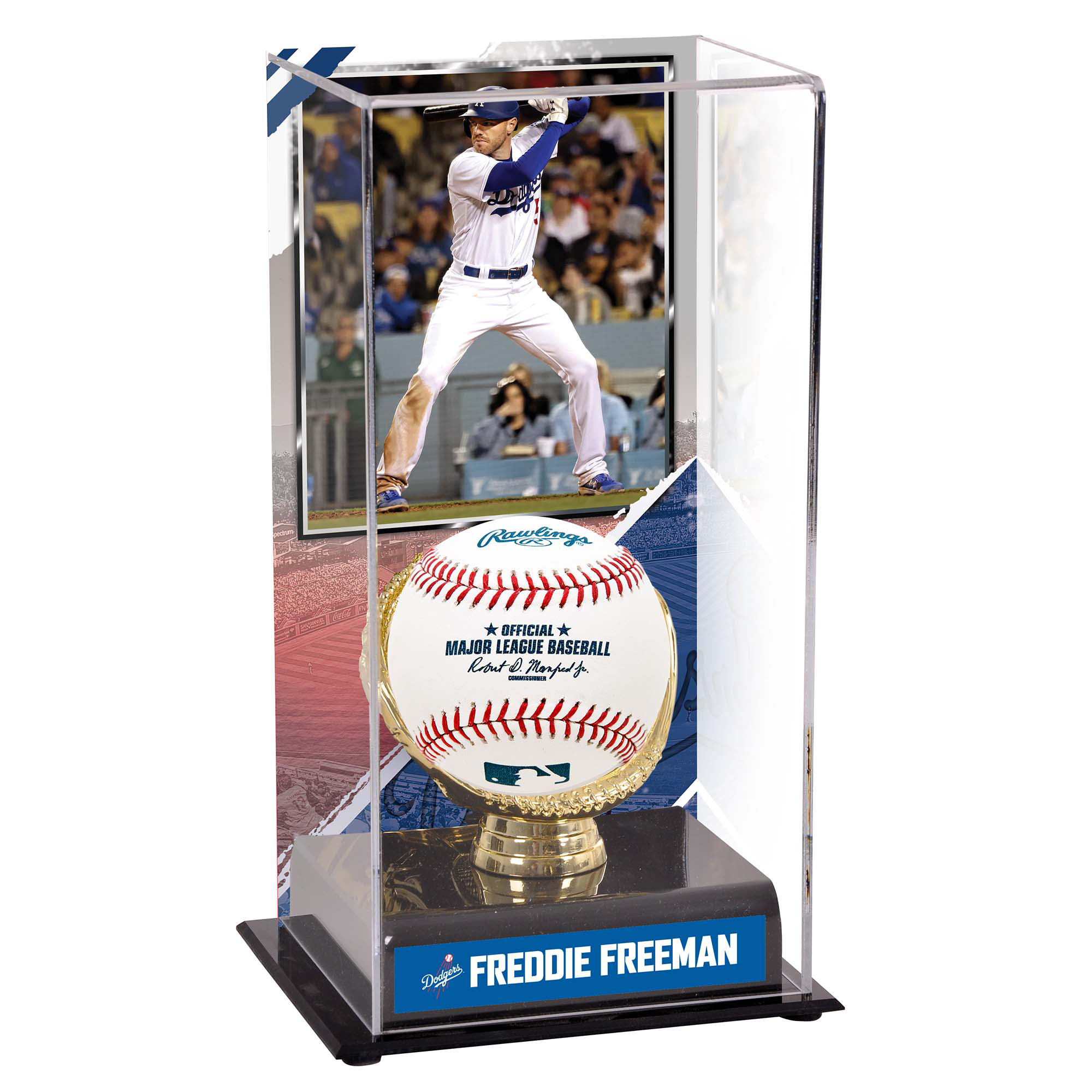 Freddie Freeman Los Angeles Dodgers Gold Glove Display Case with Image Freddie Freeman Los Angeles Dodgers Gold Glove Display Case with Image