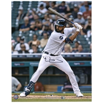 Riley Greene Detroit Tigers Autographed 16" x 20" Hitting Photograph