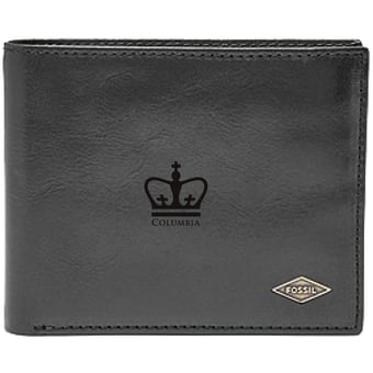 Men's Fossil Columbia University Leather Ryan RFID Flip ID Bifold Wallet