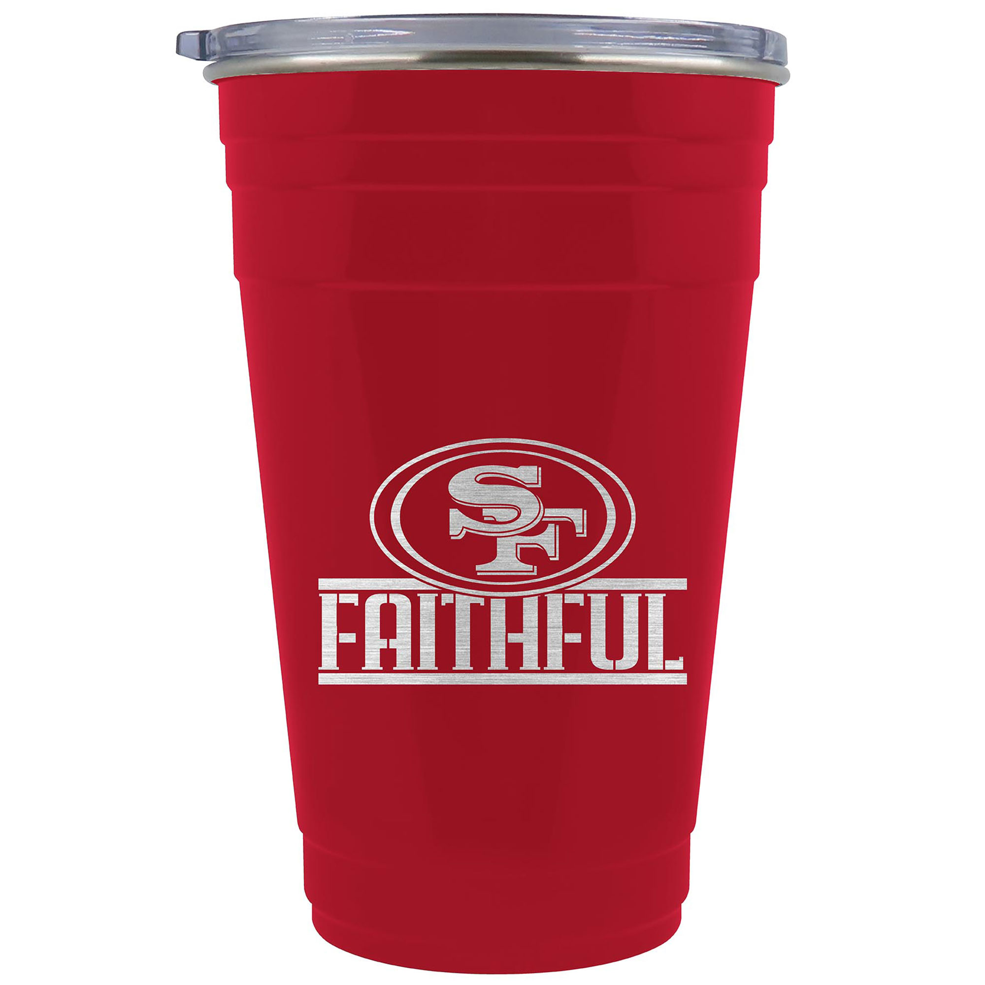 Scarlet San Francisco 49ers Faithful 23oz. Tailgater Travel Tumbler Scarlet San Francisco 49ers Faithful 23oz. Tailgater Travel Tumbler