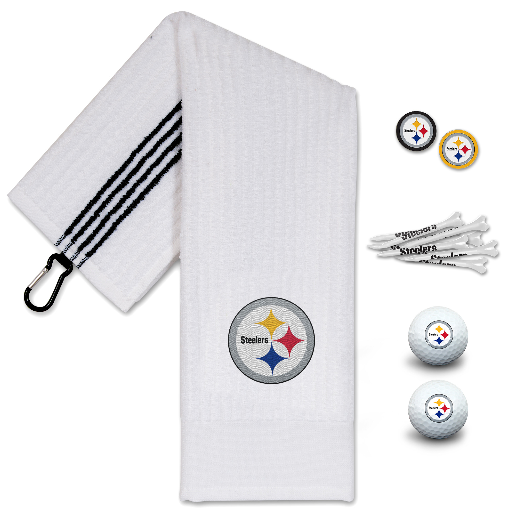 WinCraft Pittsburgh Steelers Golfing Gift Set WinCraft Pittsburgh Steelers Golfing Gift Set