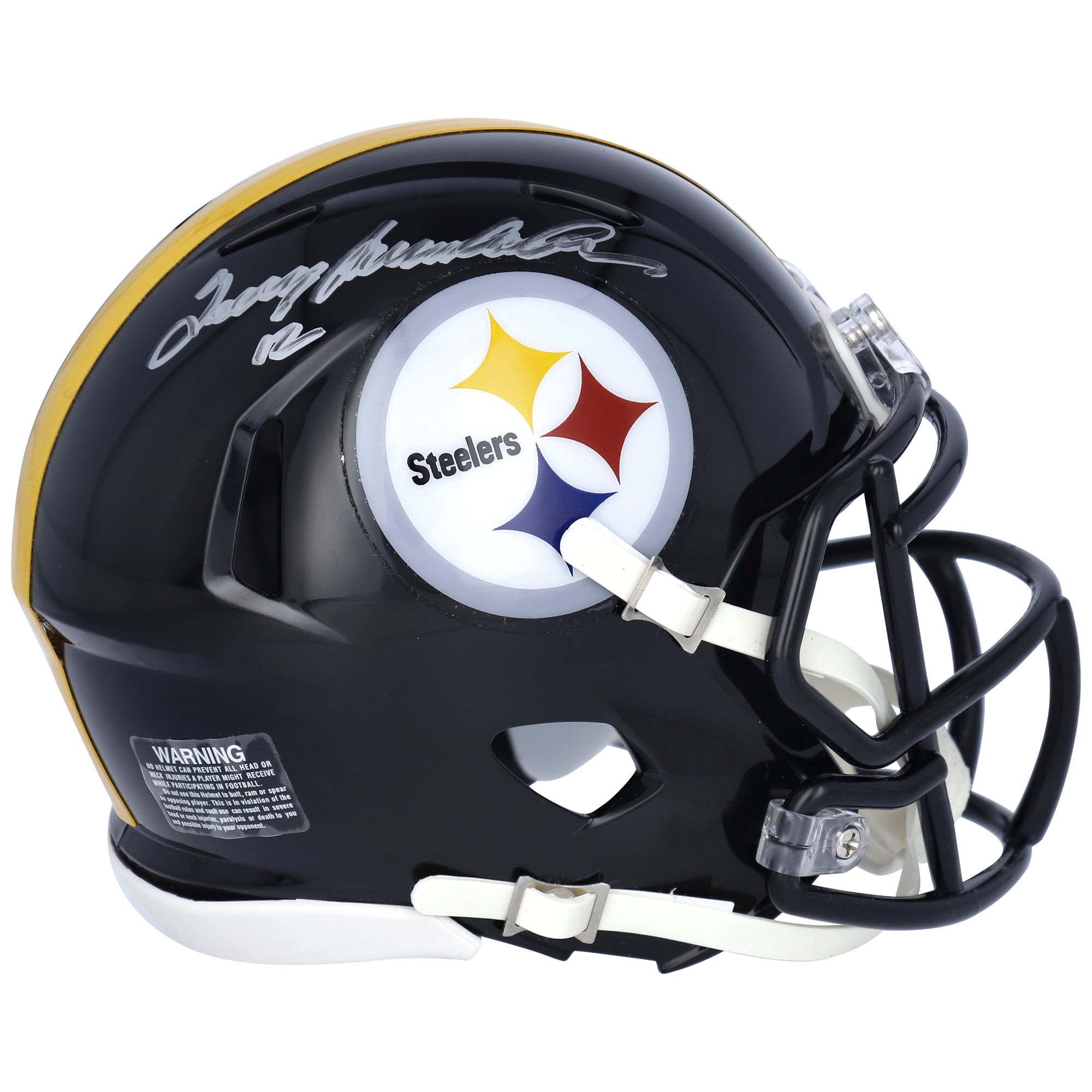 Terry Bradshaw Pittsburgh Steelers Autographed Riddell Speed Mini Helmet
