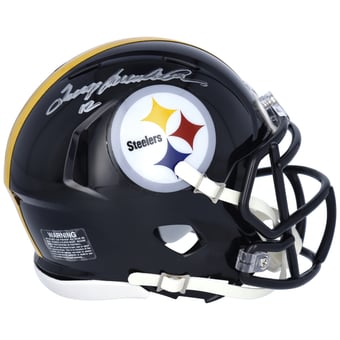 Terry Bradshaw Pittsburgh Steelers Autographed Riddell Speed Mini Helmet