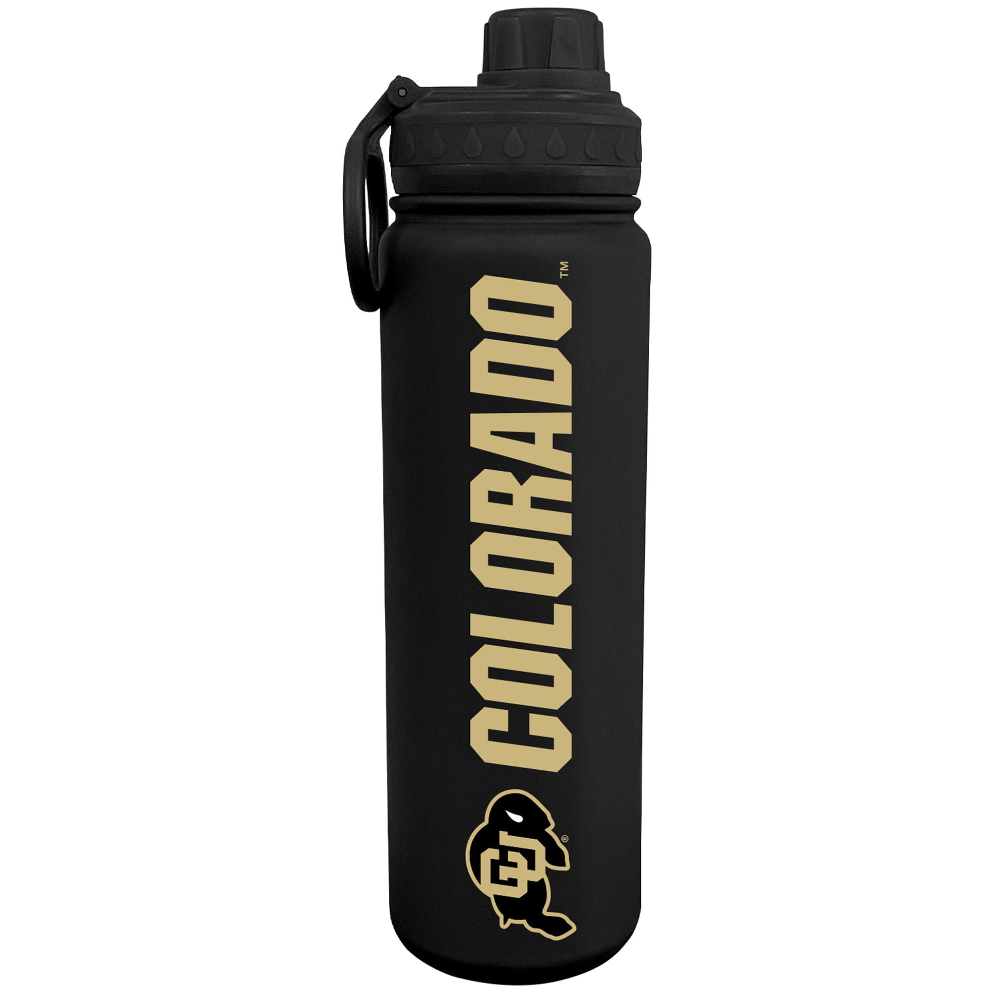 Black Colorado Buffaloes 24oz. Stainless Sport Bottle