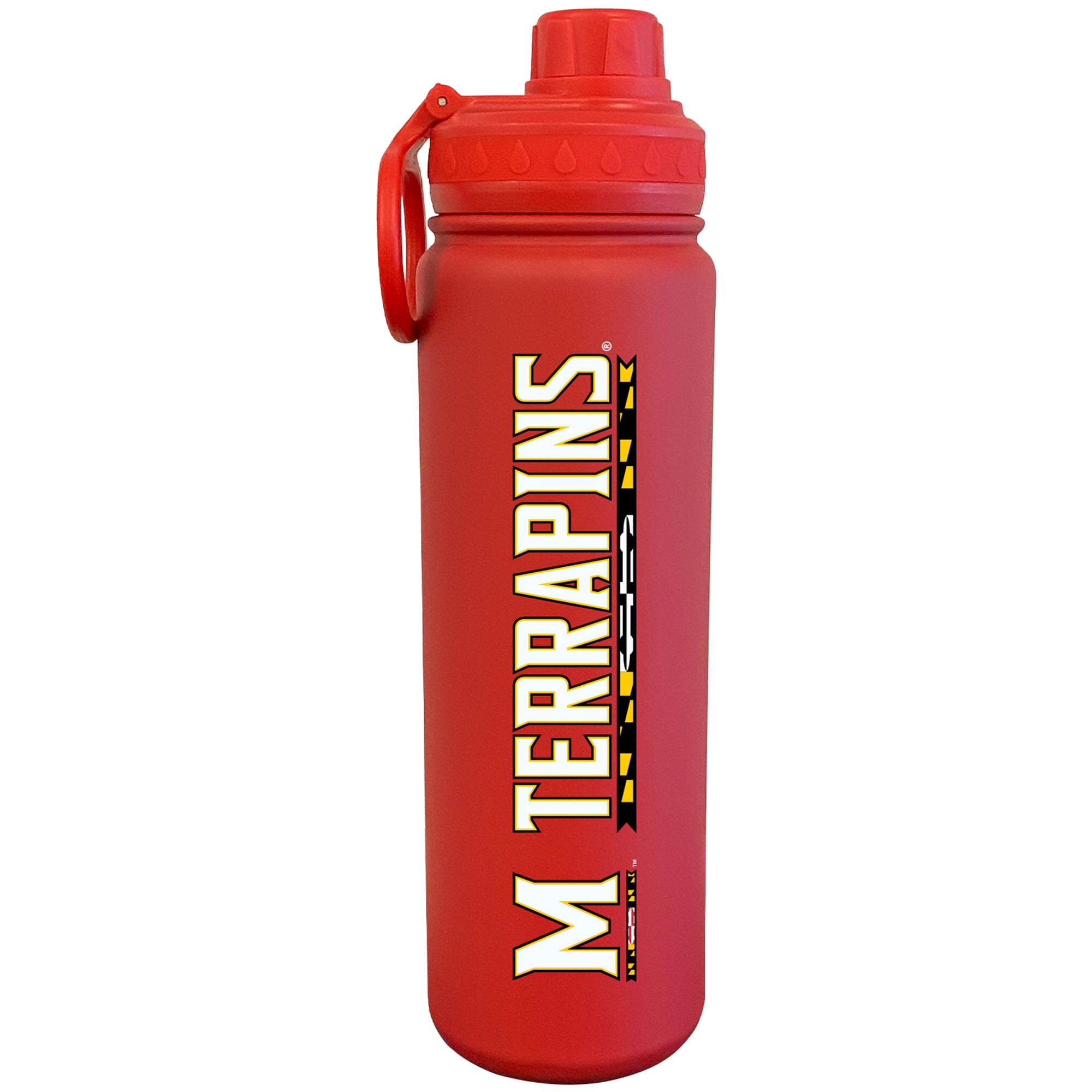 Red Maryland Terrapins 24oz. Logo Stainless Sport Bottle