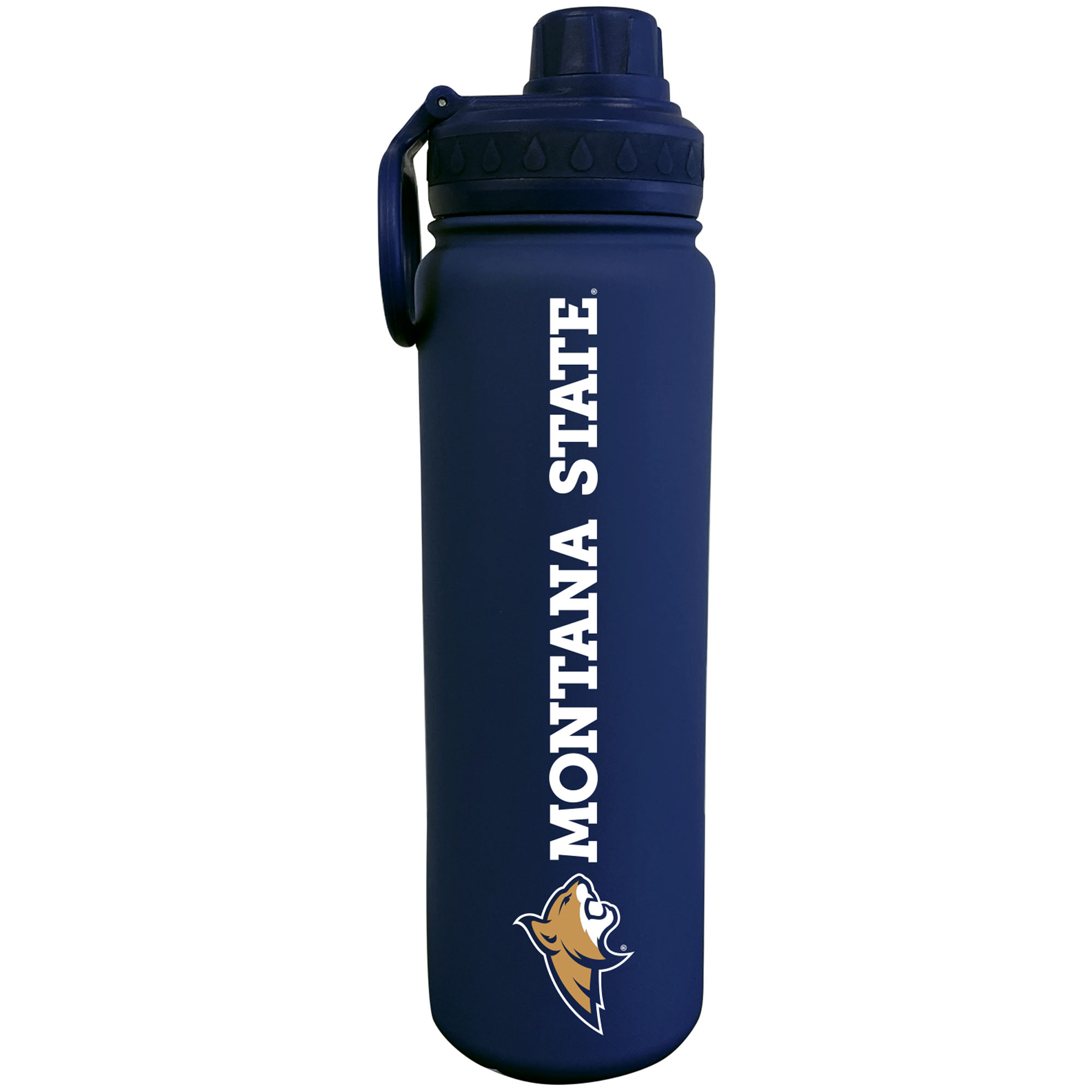 Navy Montana State Bobcats 24oz. Stainless Sport Bottle Navy Montana State Bobcats 24oz. Stainless Sport Bottle