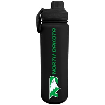 Black North Dakota 24oz. Stainless Sport Bottle