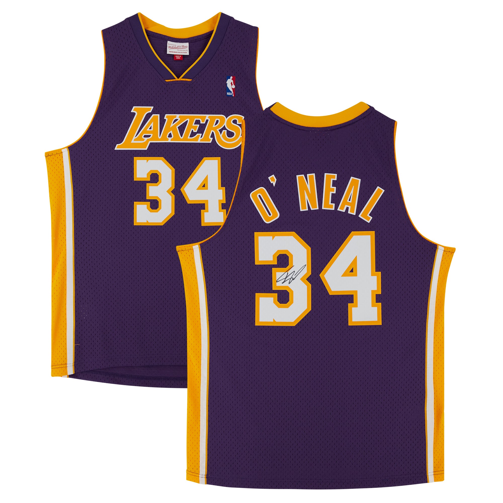 Shaquille O'Neal Los Angeles Lakers Autographed Mitchell & Ness 1999-2000 Swingman Jersey