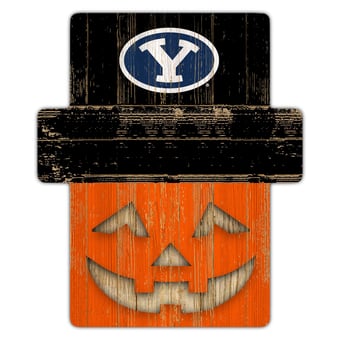 BYU Cougars 12" x 12" Jack-O-Lantern Display
