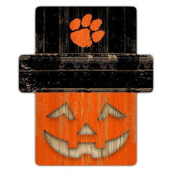 Clemson Tigers 12" x 12" Jack-O-Lantern Display