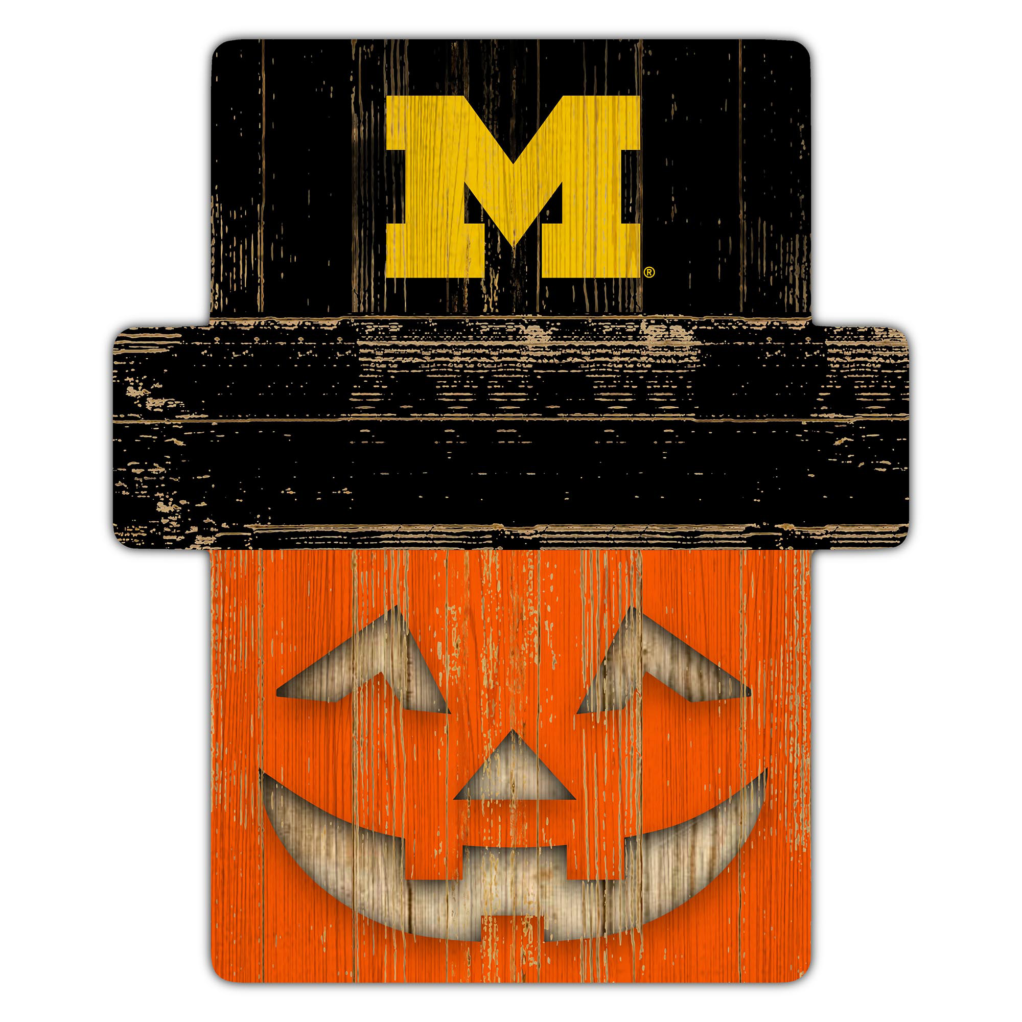 Michigan Wolverines 12" x 12" Jack-O-Lantern Display