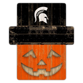 Michigan State Spartans 12" x 12" Jack-O-Lantern Display