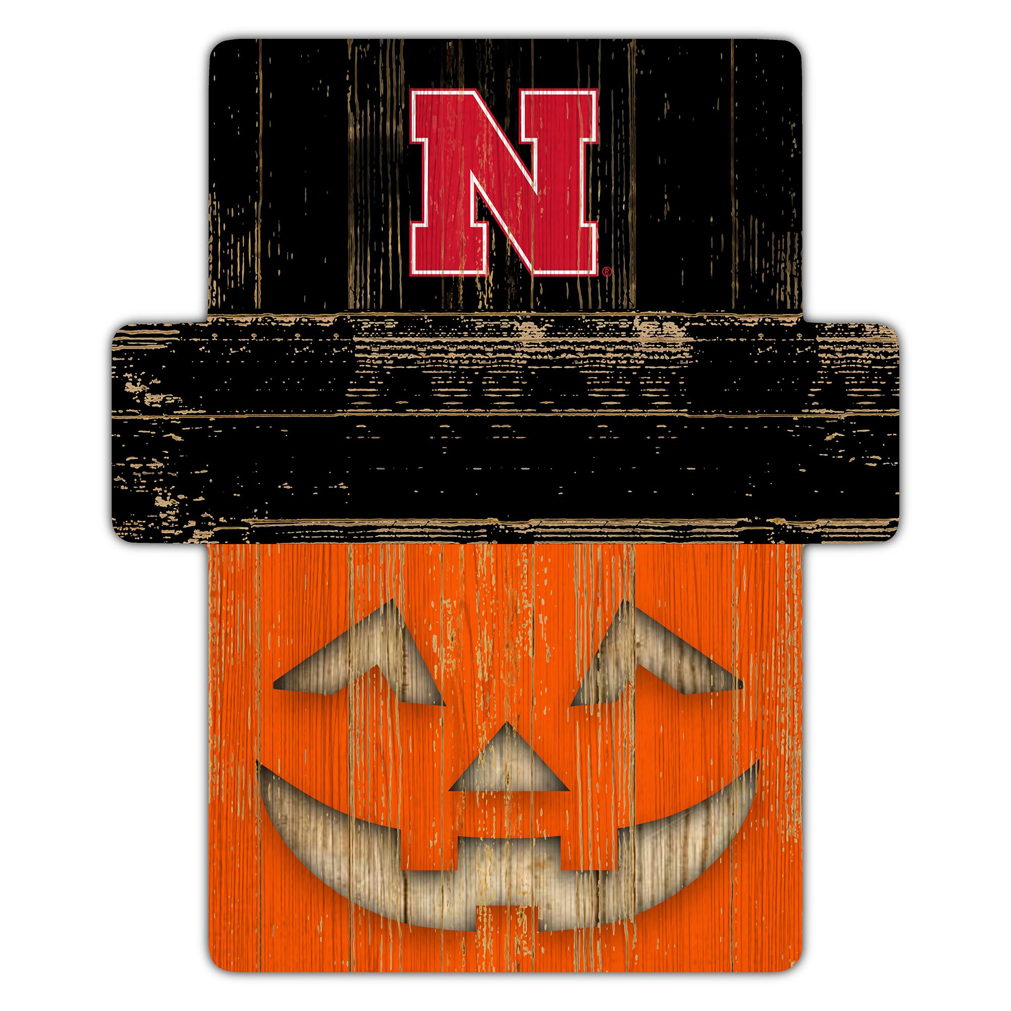 Nebraska Huskers 12" x 12" Jack-O-Lantern Display