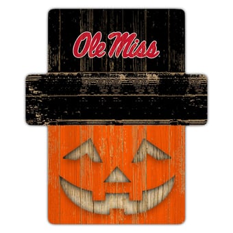 Ole Miss Rebels 12" x 12" Jack-O-Lantern Display