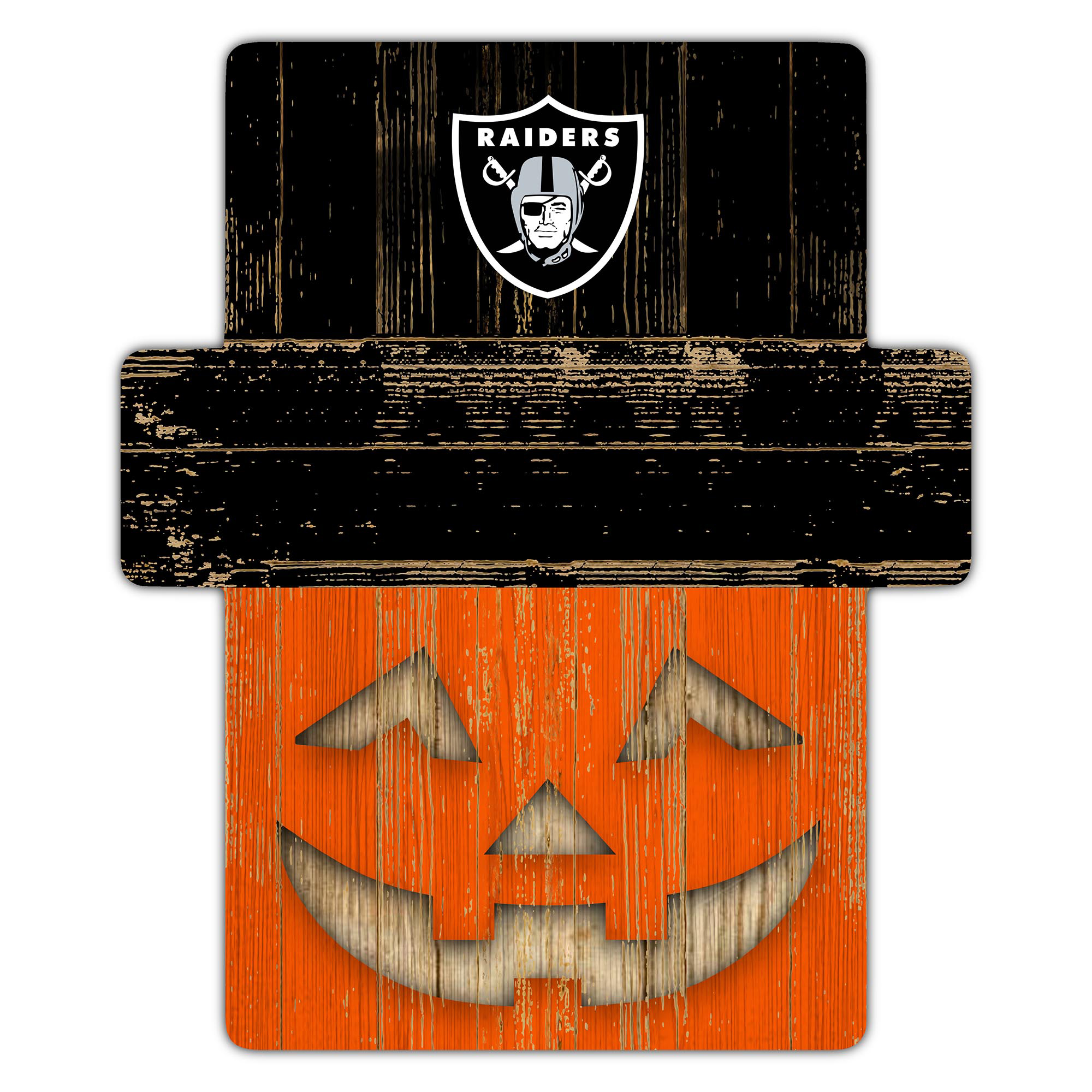 Las Vegas Raiders 12" x 12" Jack-O-Lantern Display