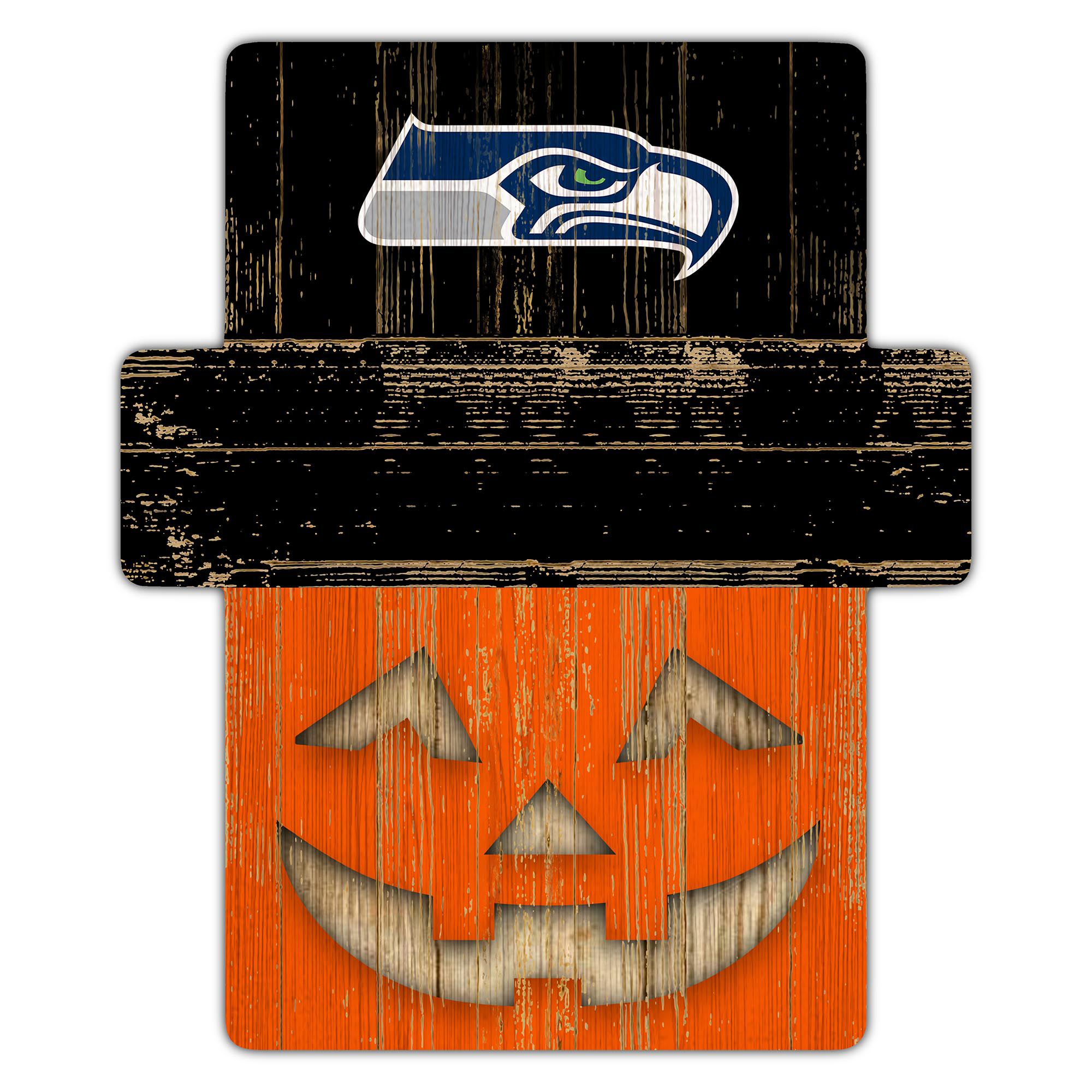 Seattle Seahawks 12" x 12" Jack-O-Lantern Display