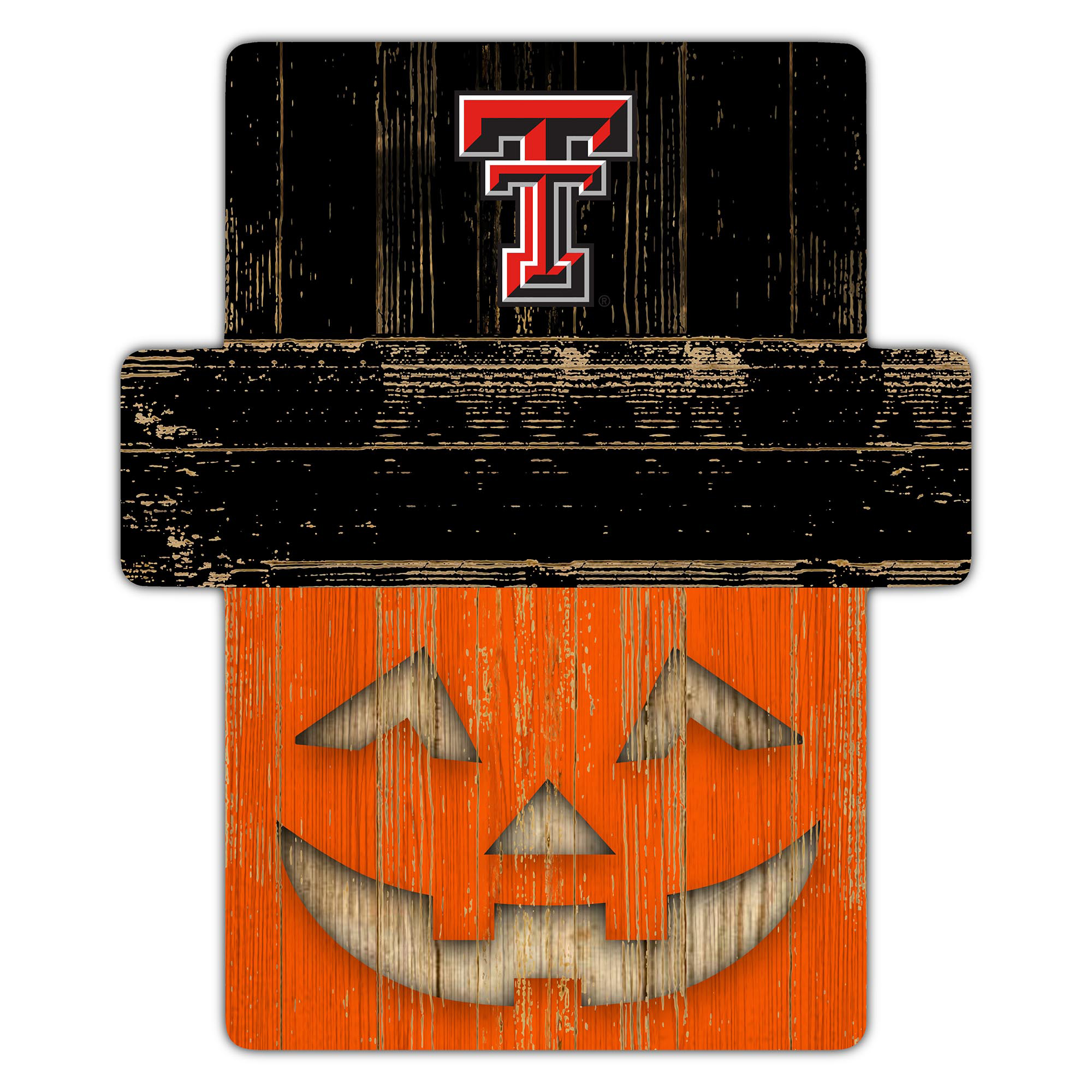 Texas Tech Red Raiders 12" x 12" Jack-O-Lantern Display