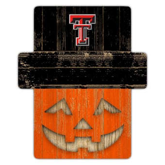 Texas Tech Red Raiders 12" x 12" Jack-O-Lantern Display