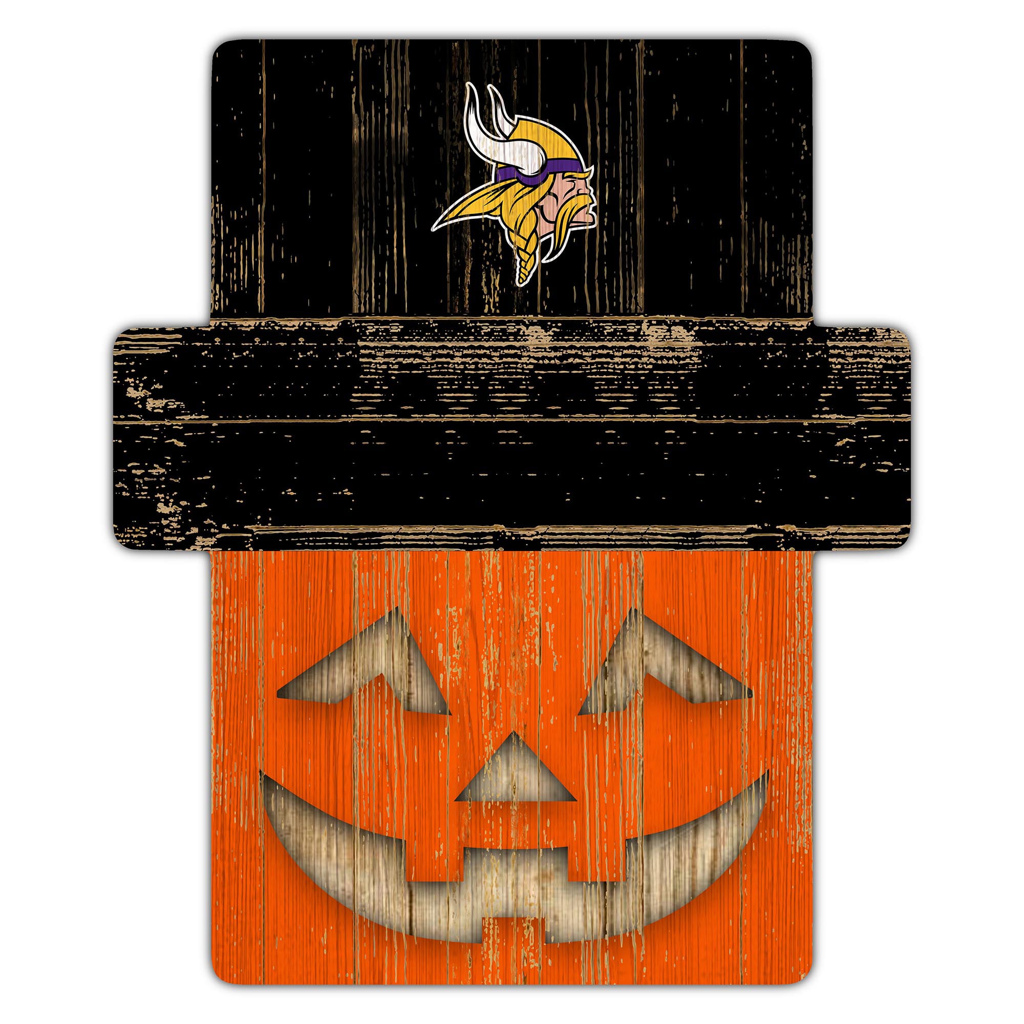 Minnesota Vikings 12" x 12" Jack-O-Lantern Display