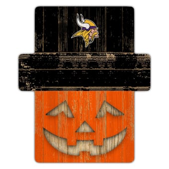 Minnesota Vikings 12" x 12" Jack-O-Lantern Display