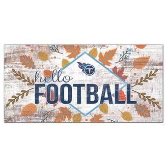 Tennessee Titans 6'' x 12'' Hello Football Wall Art
