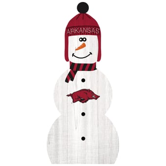 Arkansas Razorbacks 31'' Snowman Leaner