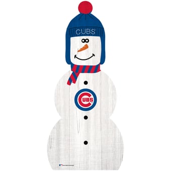 Chicago Cubs 31'' Snowman Leaner
