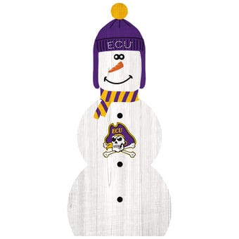 ECU Pirates 31'' Snowman Leaner