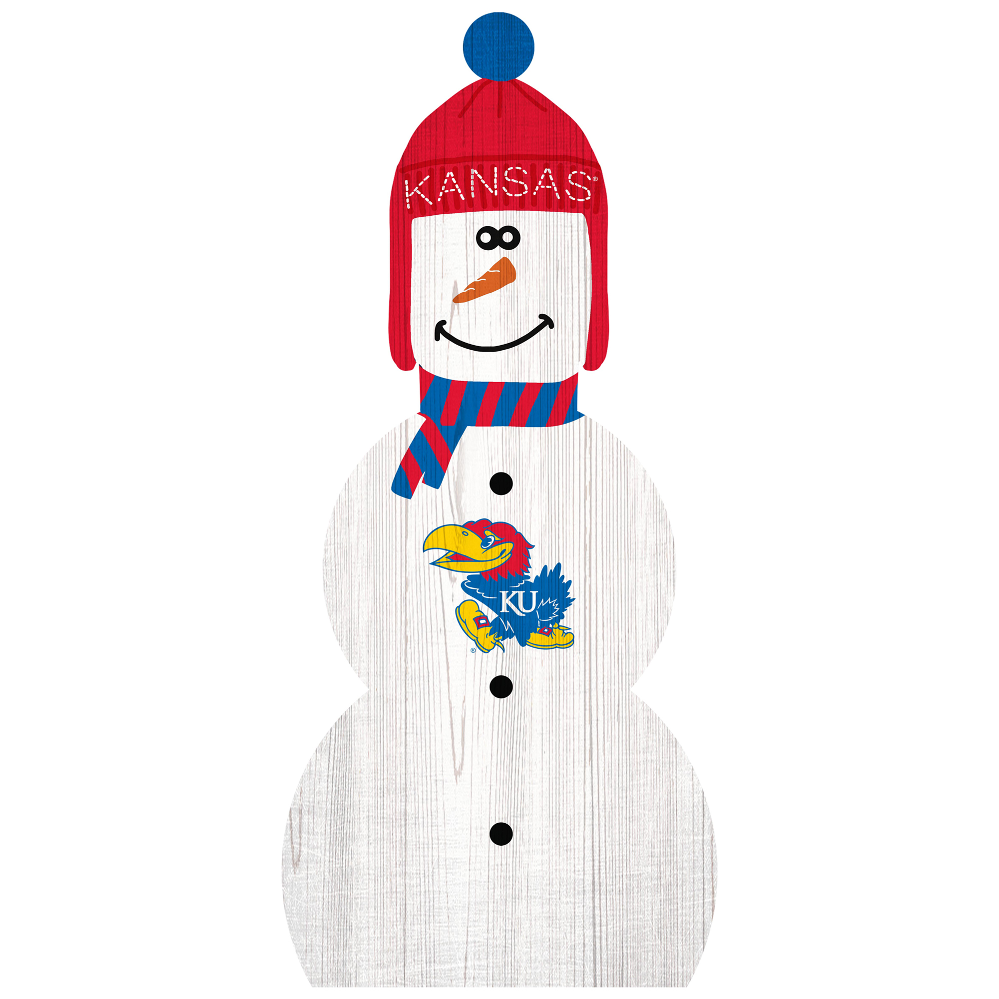 Kansas Jayhawks 31'' Snowman Leaner