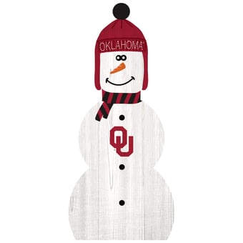 Oklahoma Sooners 31'' Snowman Leaner