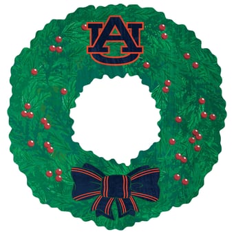 Auburn Tigers 16'' Team Wreath Sign