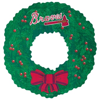 Atlanta Braves 16'' Team Wreath Sign