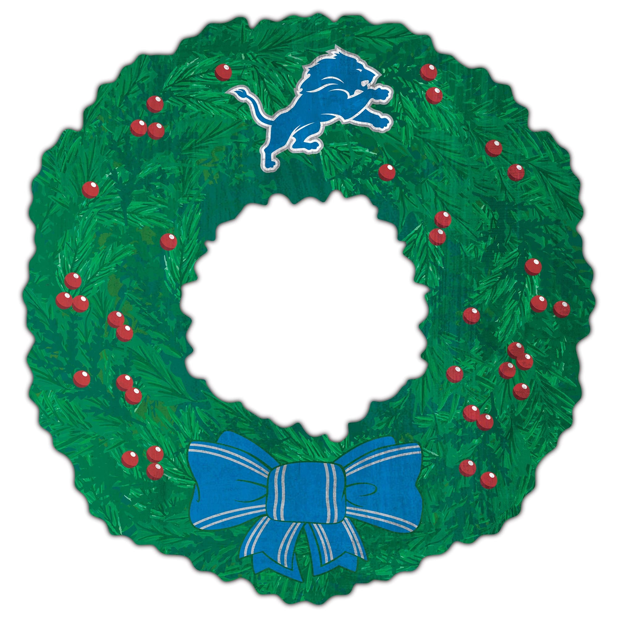 Detroit Lions 16'' Team Wreath Sign
