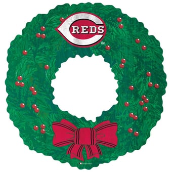 Cincinnati Reds 16'' Team Wreath Sign