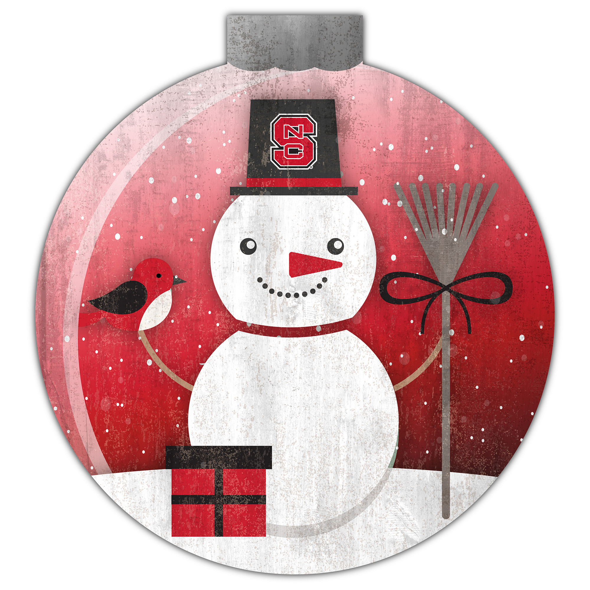 NC State Wolfpack 12'' Snow Globe Wall Art