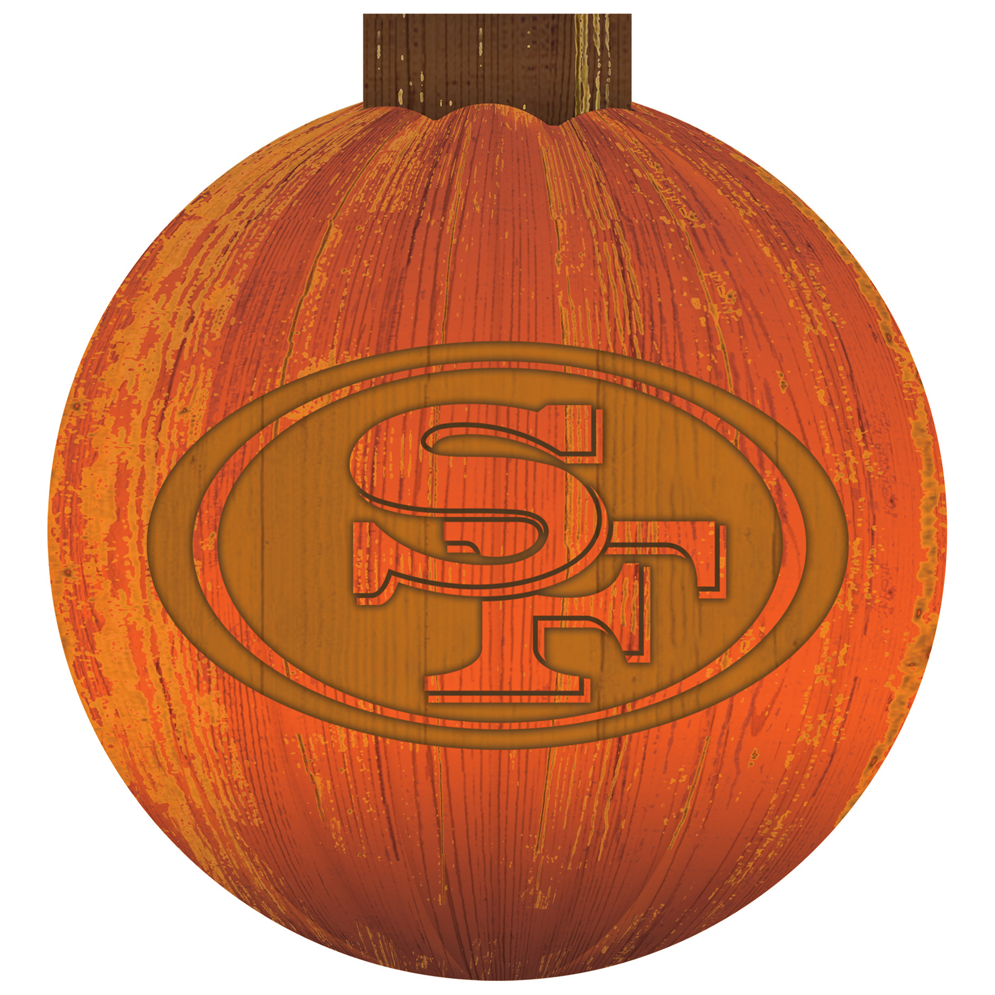 San Francisco 49ers 12'' Pumpkin Sign