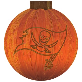 Tampa Bay Buccaneers 12'' Pumpkin Sign