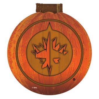Winnipeg Jets 12'' Pumpkin Sign