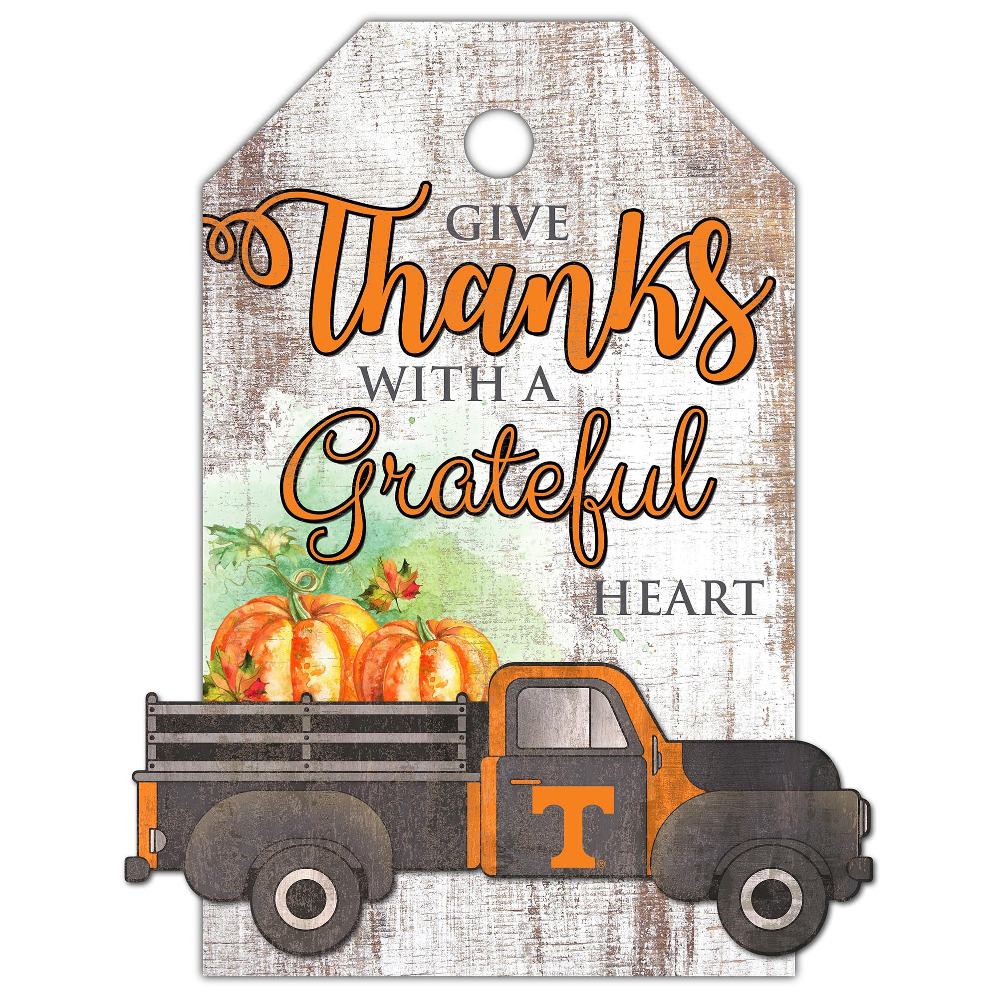 Tennessee Volunteers 11'' x 19'' Gift Tag Truck Sign