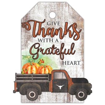 Texas Longhorns 11'' x 19'' Gift Tag Truck Sign