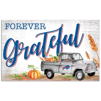 Buffalo Bills 11" x 19" Forever Grateful Sign