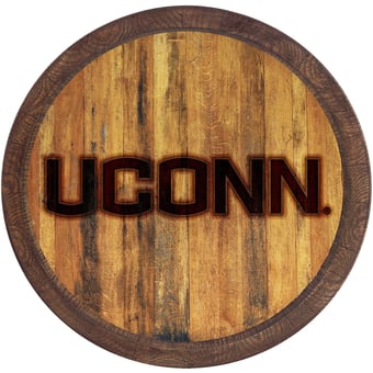 Brown UConn Huskies Branded Faux Barrel Top Sign