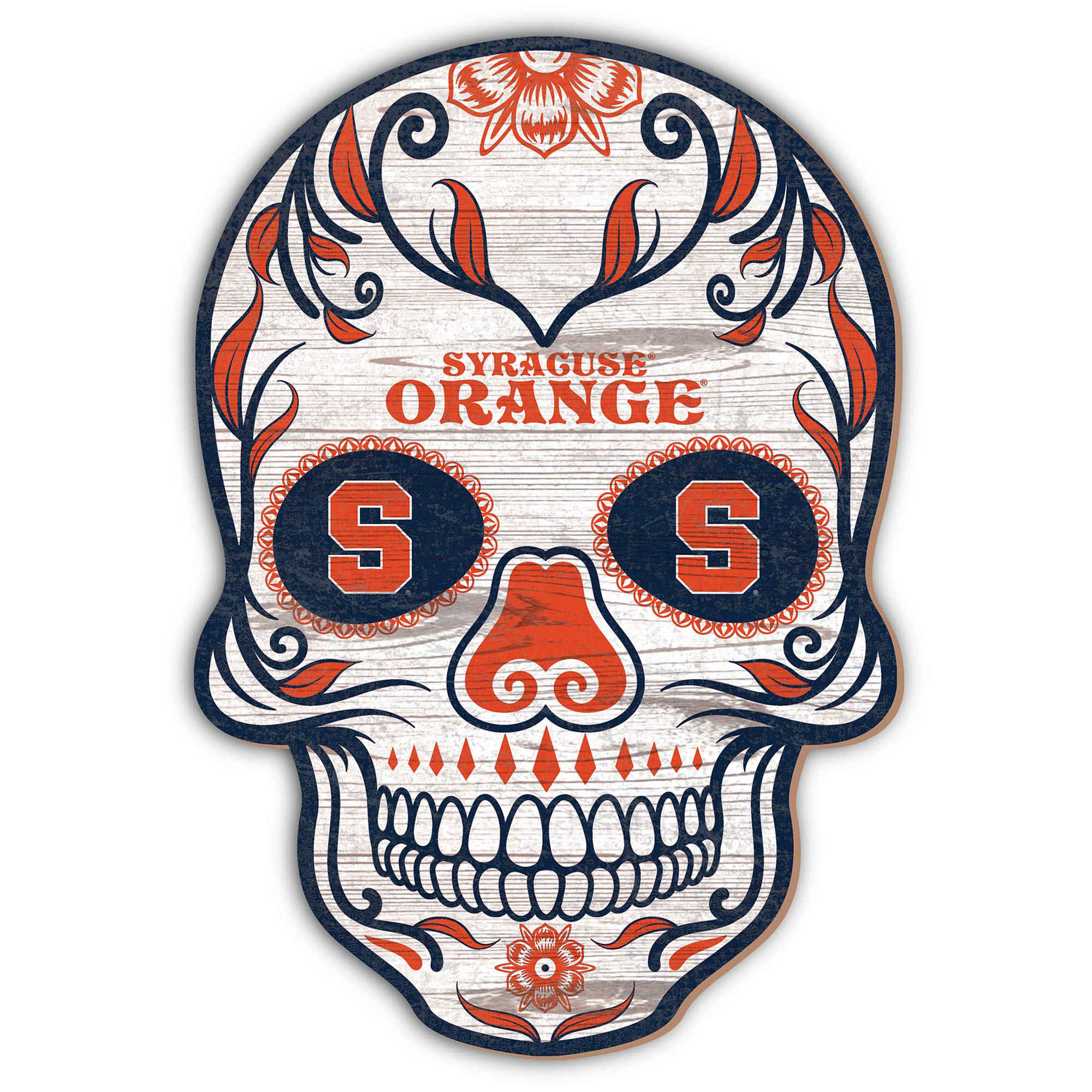 Syracuse Orange 12'' Sugar Skull Sign