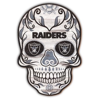 Las Vegas Raiders 12'' Sugar Skull Sign
