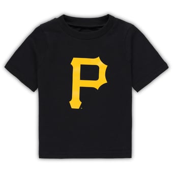 Infant Black Pittsburgh Pirates Team Crew Primary Logo T-Shirt