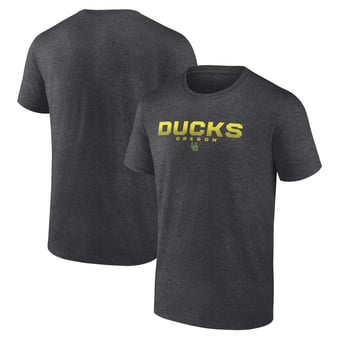 Men's Charcoal Oregon Ducks Battle Scars T-Shirt