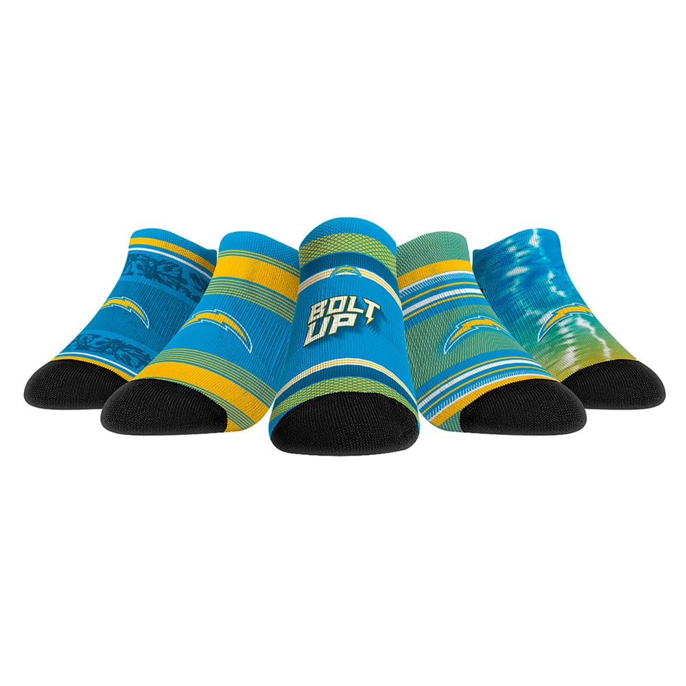 Unisex Rock Em Socks Los Angeles Chargers Super Fan Five-Pack Low-Cut Socks Set Unisex Rock Em Socks Los Angeles Chargers Super Fan Five-Pack Low-Cut Socks Set