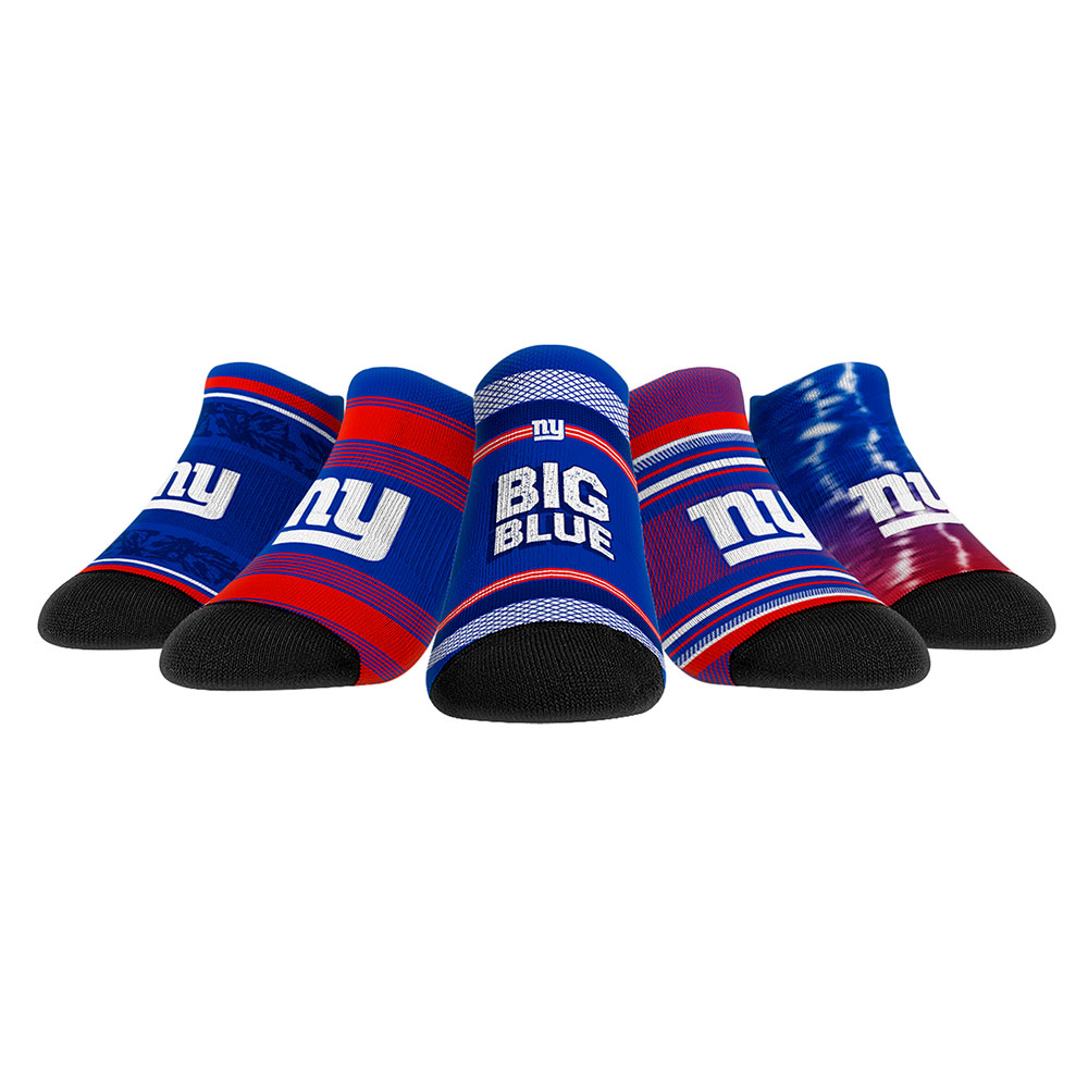 Unisex Rock Em New York Giants Super Fan Five-Pack Low-Cut Socks Set