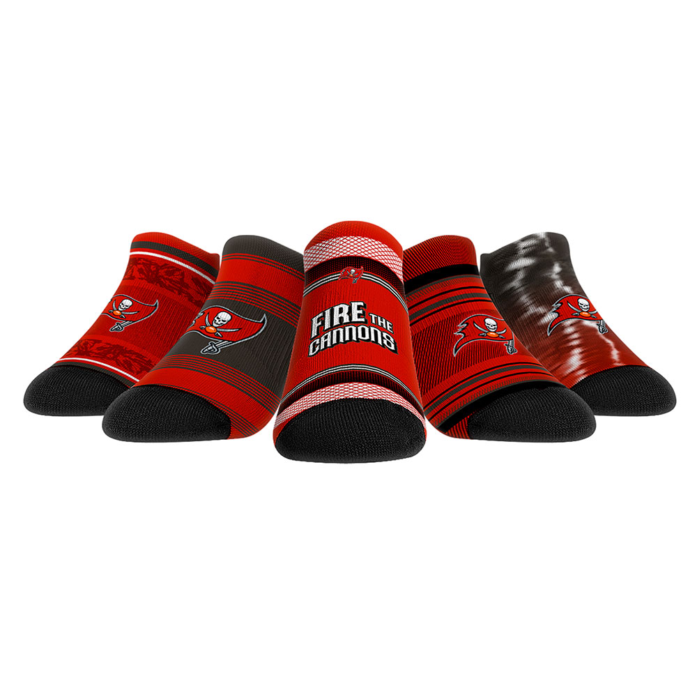 Unisex Rock Em Tampa Bay Buccaneers Super Fan Five-Pack Low-Cut Socks Set